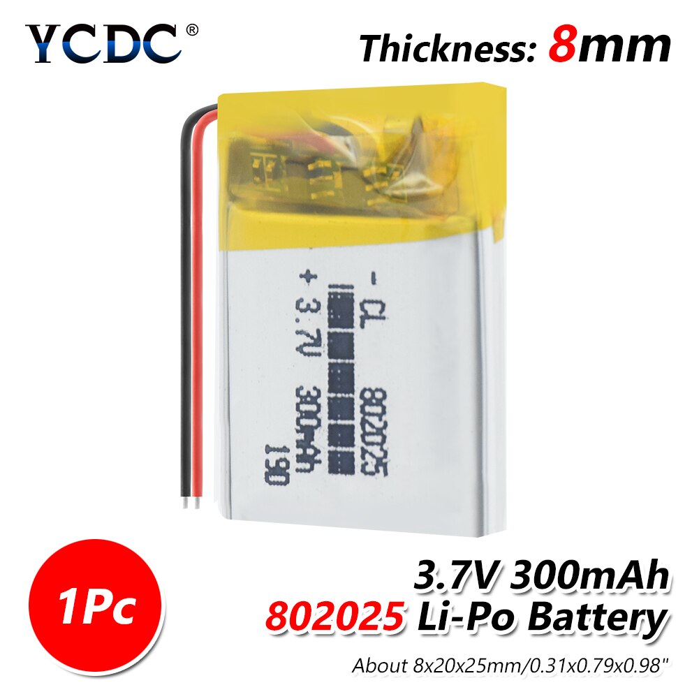 Batterie Rechargeable Li-Po 7,4V 3000mAh - Pour Chaussons/gants/chaussettes Chauffants, Port DC 3,5mm, Charge USB-C