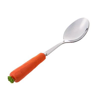 Stainless steel long kid spoon set fork soup spoon stirring coffee tea fruit fork Dinerware sets for children lunch dinner: A