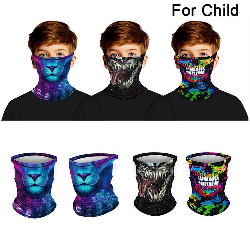 Mascarilla de protección solar para niños, máscara transpirable para la cara, para conducir y ciclismo, 1 Uds.