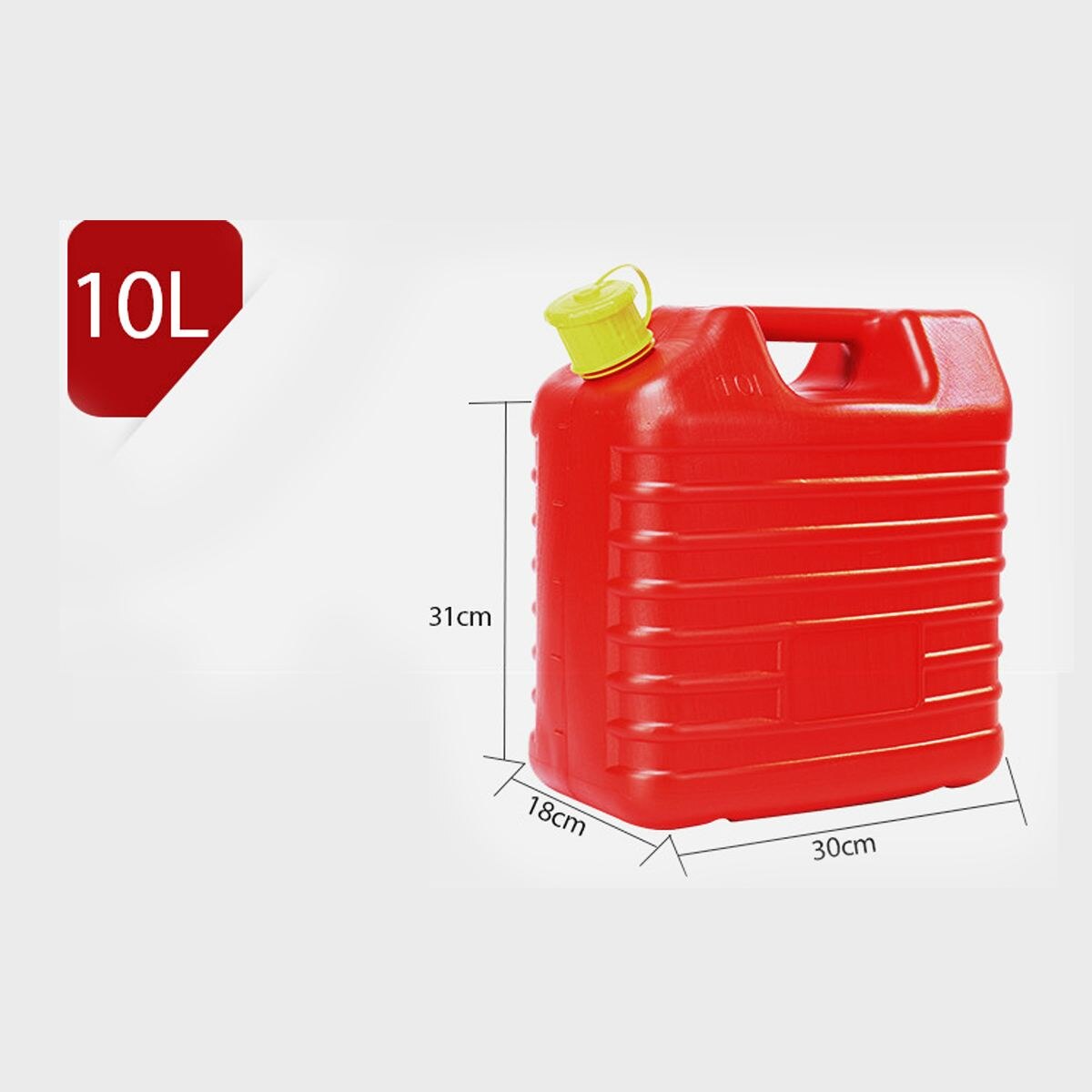 5L/10L/20L Plastic Brandstoftanks Benzine Blikjes Jerry Kan Mount Motorfiets Benzine Olie Container Auto Ruimte Gas tank: 10L