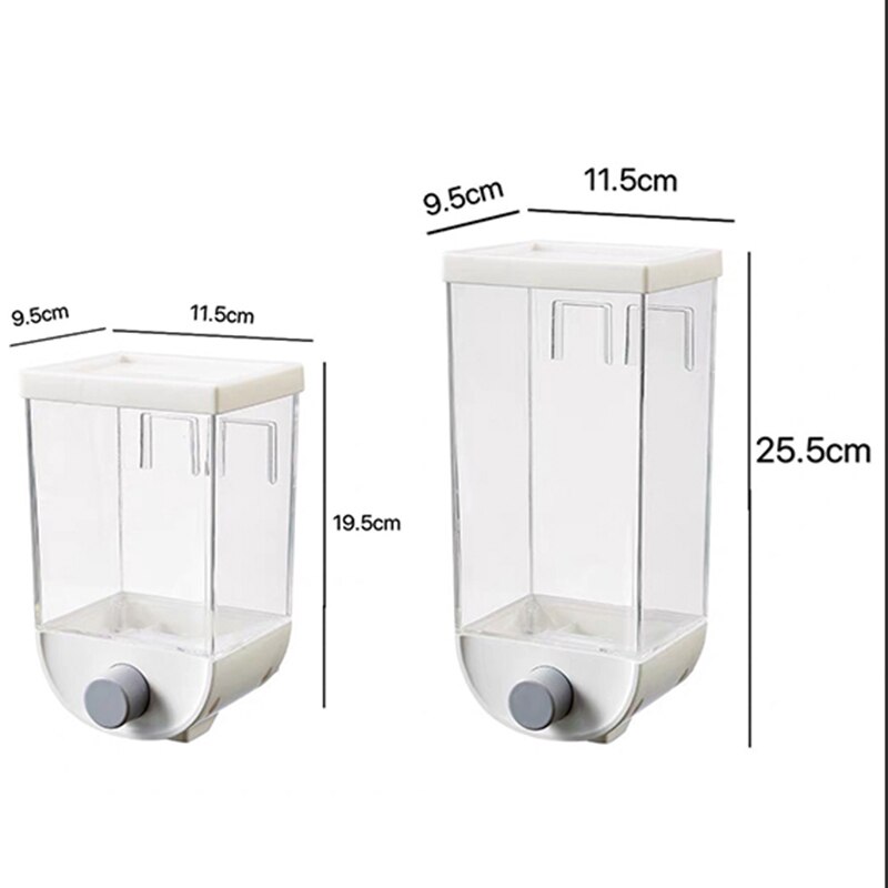 Perforation-Free Wall-Mounted Grain Storage Transparent and Visible Sealed Moisture-Proof Tank Dry Goods Sub- Packing Box