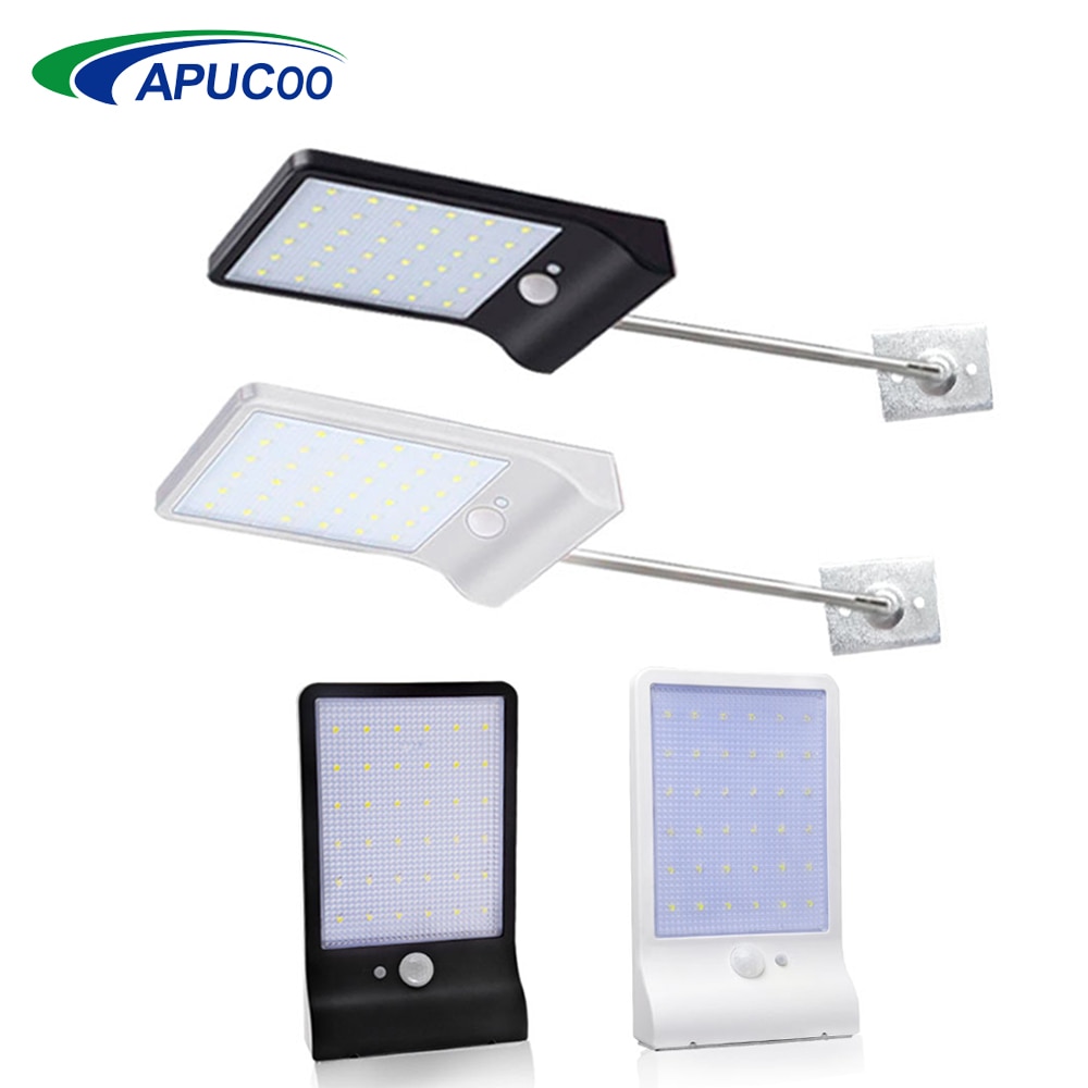 Solar Lamp Outdoor Led Light PIR Motion Sensor LED Solar Power Wall Street Garden Light Security Spotlight Waterproof Decoration