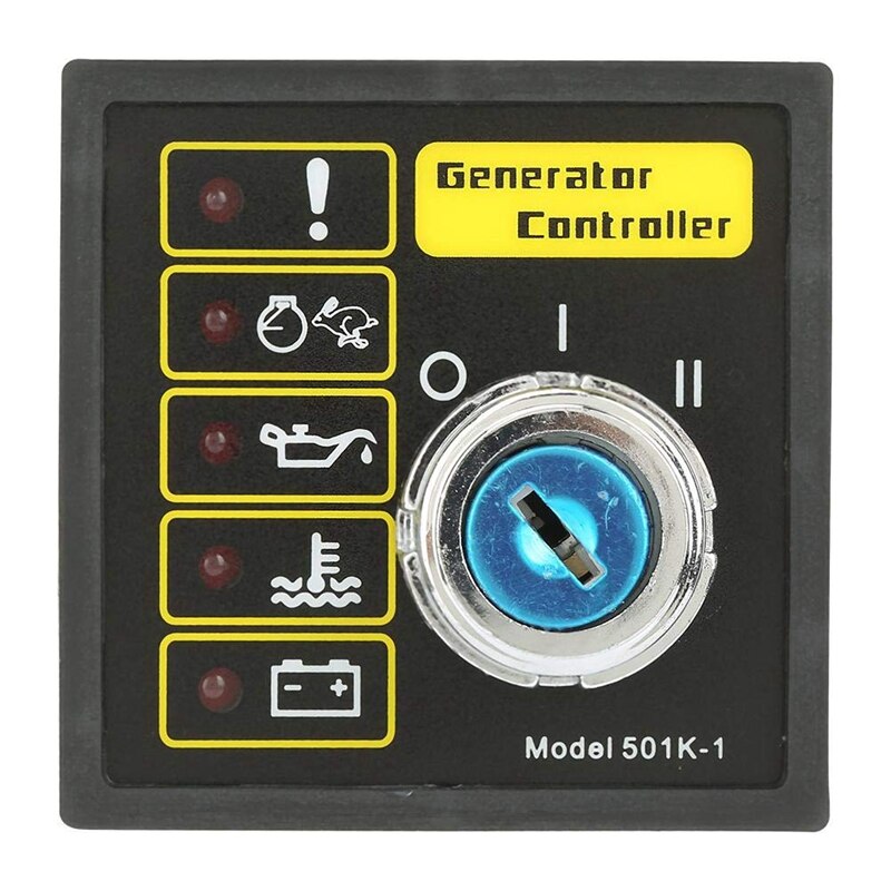 Generator Controller, Sturdy Durable DSE501K DC 9-33V 15-305V AC Generator Electronic Controller Start Module Control Panel