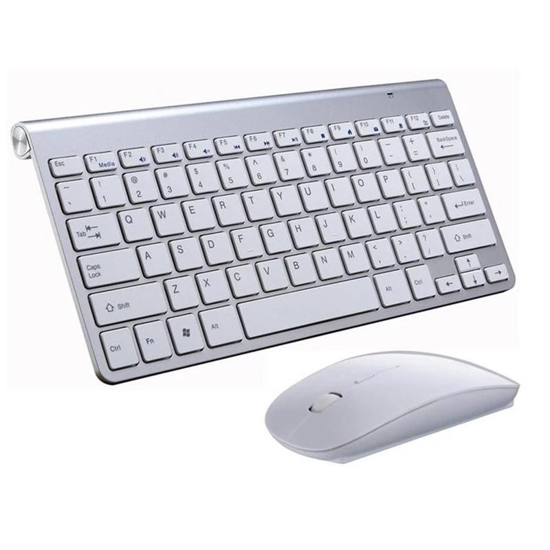 Keyboard And Mouse 2.4G USB Mini Keyboard Mouse Keyboard For PC With Set Mouse Combos Noiseless Laptop TV Ergonomi T0V1
