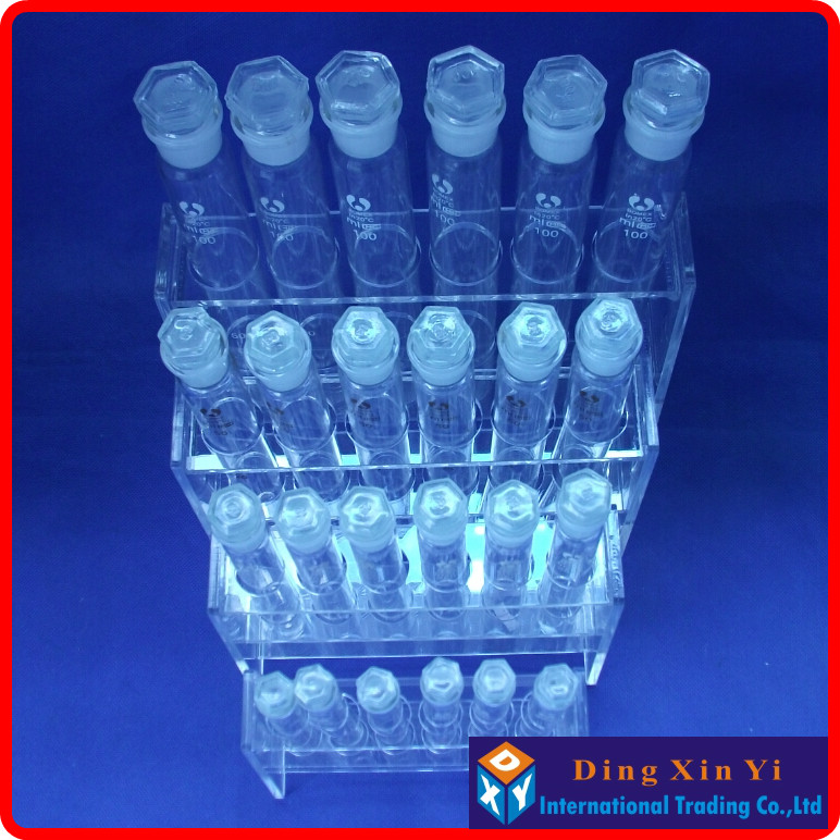 Lab 10mlx6 Organic glass colorimetric tube rack+6 pieces 10ml Glass colorimetric tube