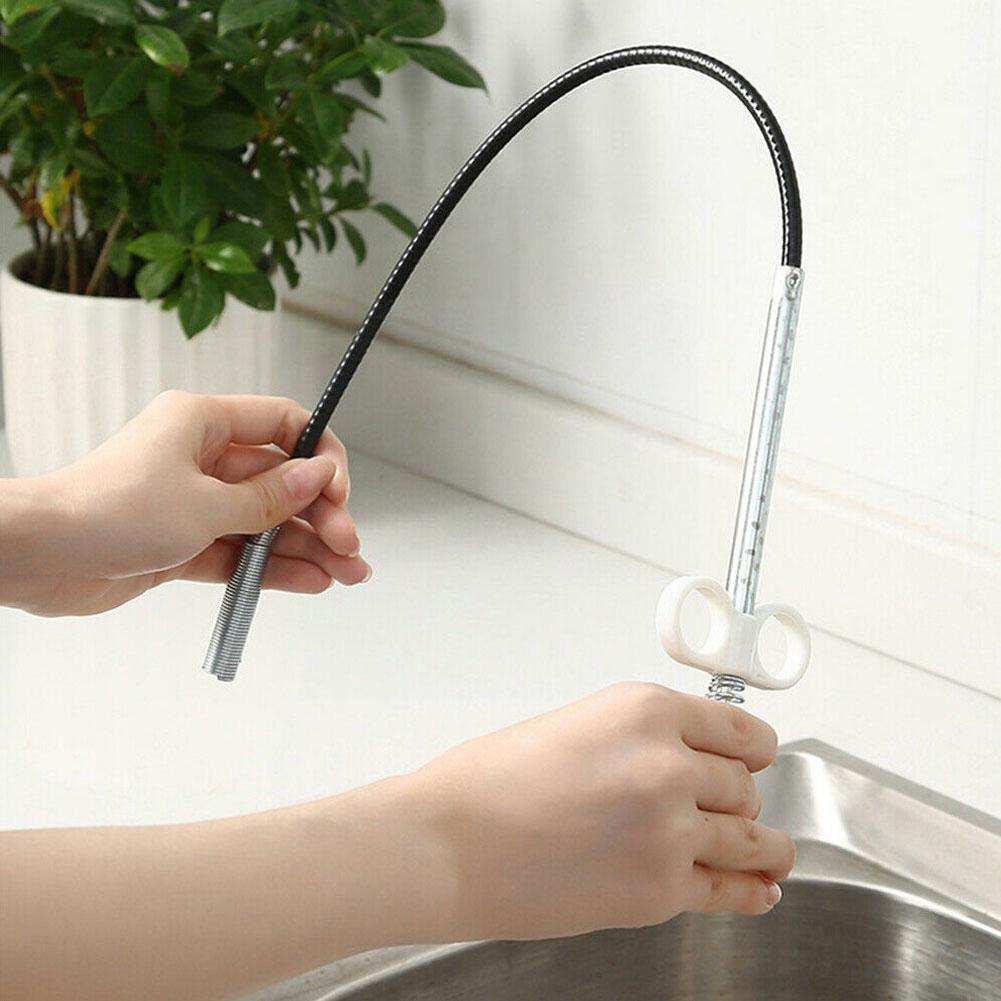 Drain Snake Spring Pipe Dredging Tool Dredge Unblocker Drain Clog Tool For Kitchen Sink Sewer Cleaning Hook Water Sink Tool W2J2