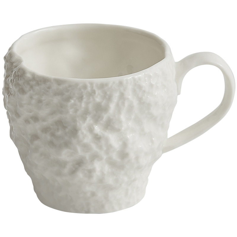 Melkbeker met rotsmotief, ontbijtbeker, keramische espressokop met oorhanger, engelse afternoon tea mok, waterbeker
