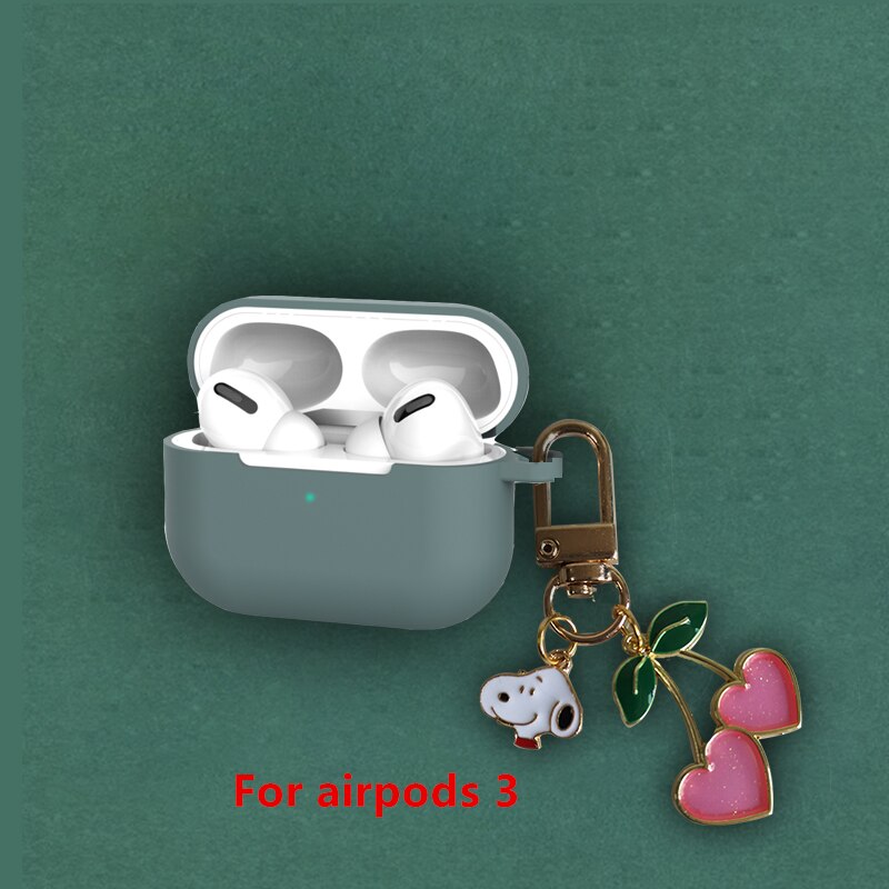 Cute Cherry Dog Silicone Case for Apple Airpods Pro Case Air pods Accessories Bluetooth Earphone Headphone Protective Cover: 14