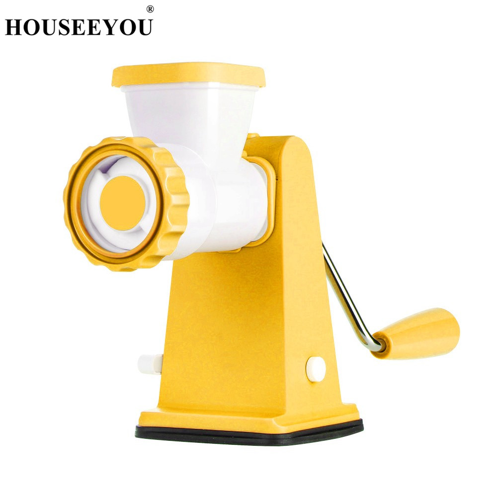 Multi Functional Home Manual Meat Grinder for Mincing Meat Vegetable Spice Hand-cranked Meat Mincer Sausage: Default Title
