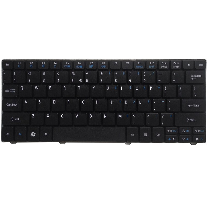 US laptop keyboard For Acer Aspire One 751 ZA3 752 753 722 721 1410 ZA3 ZA5 ZA8 MS2298 MS2297 MS2296 English keyboard black