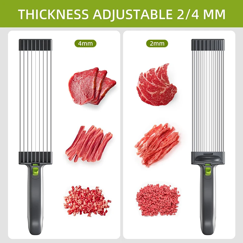 Kitchen Stainl Steel Multifunctional Cutter For Home Kitchen Slices Thin Meat Diced Fre Meat Strips Kitchen Meat Easy to clean