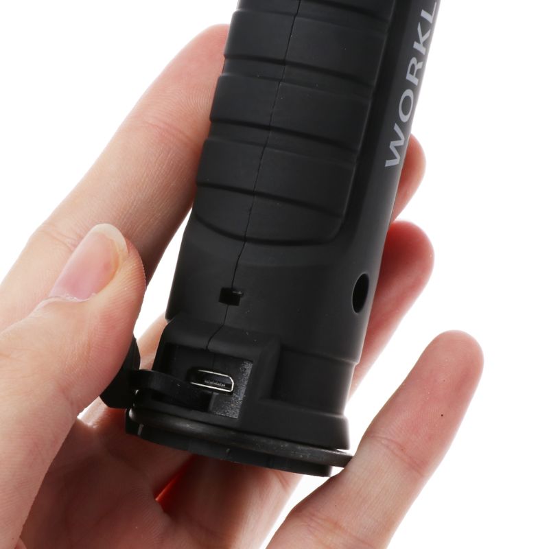 COB LED Work Light Rechargeable Magnet Flashlight Inspection Lamp Folding Torch