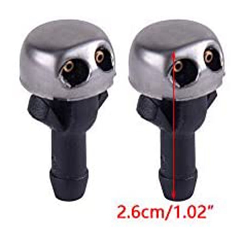 2PCS Windshield Washer Nozzle Water Spray Jet Fit for Mercedes R107 W114 W115 230 240D 380 450 560 SL SLC 1078600147