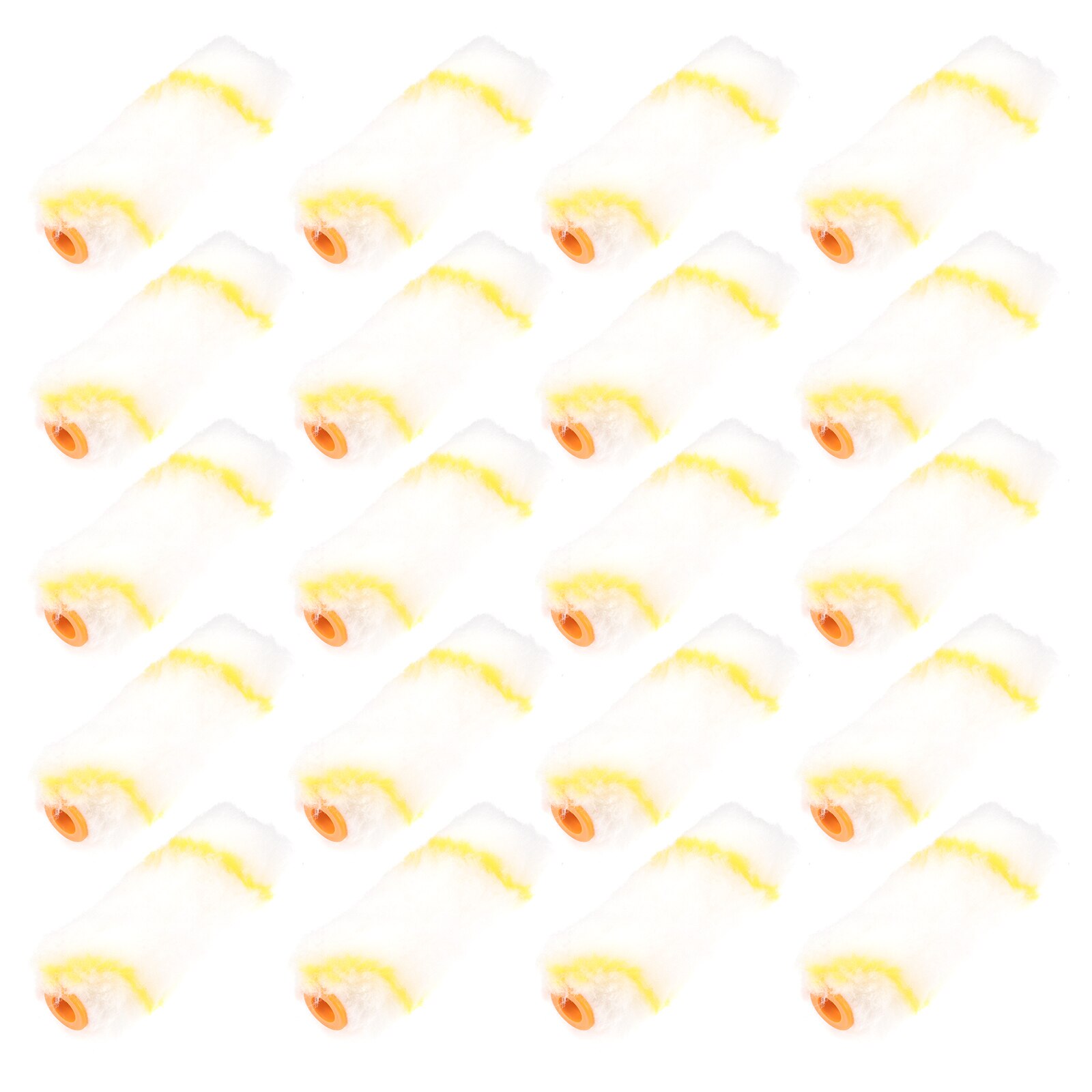 20PCS Paint Roller Cover Mini Rollers Cover Polyester Roller Sleeve Decorators Brush Smooth Tools Handle