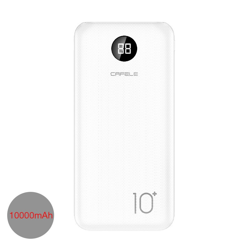 Cafele 10000mAh Power Bank For Xiaomi External Battery Portable Charging Charger 10000 mah Powerbank Poverbank Dual USB Ports: Default Title