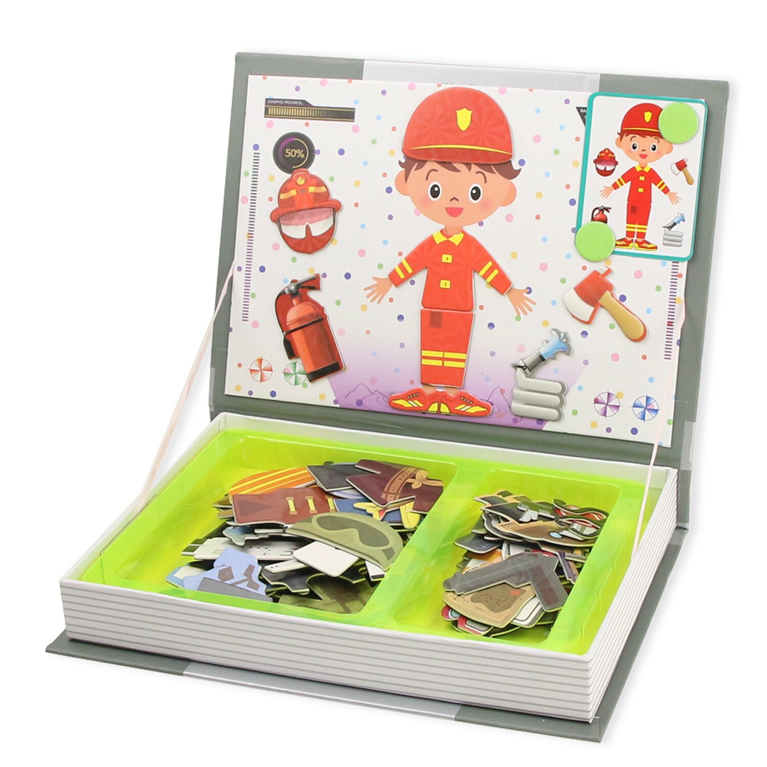 3D Puzzle Jigsaw Coolplay Intelligente dei bambini Libro Magnetico di Formazione Del Gioco Giocattoli Educativi per I Bambini Regalo Di Natale: roleplay