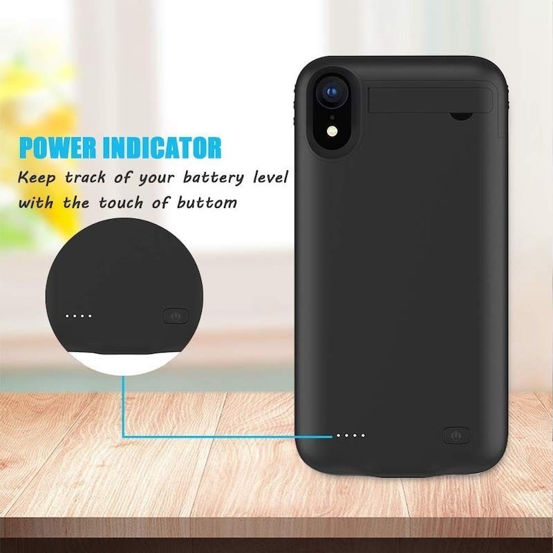 Leioua-funda para cargador de batería de 5200mah para Iphone 6, 6s, 7, 8, batería externa, 6200mah, para Iphone X, Xr, Xs, Max