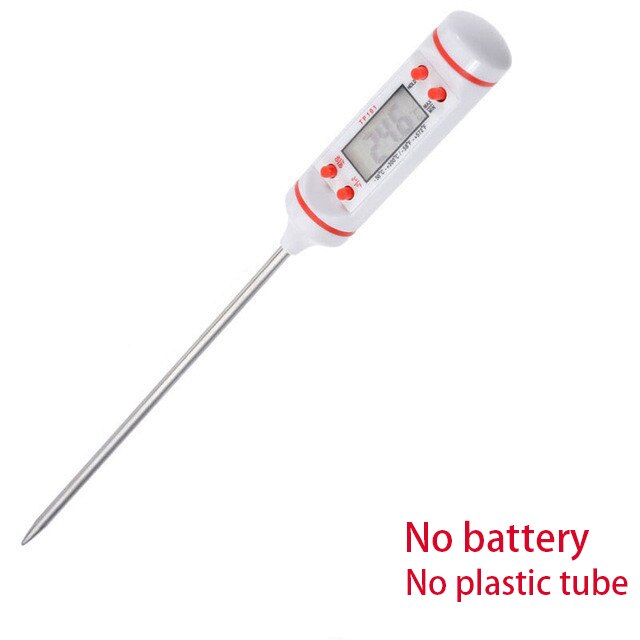 TP300 Food Digital Thermometer For Kitchen BBQ Probe Meat Water Milk Household Cooking Electronic Oven Thermometer Gauge Tools: White -4
