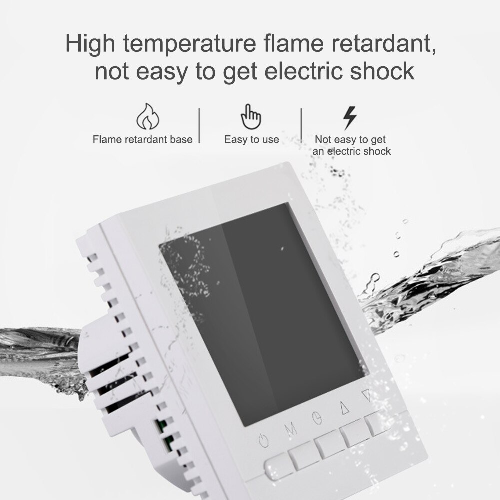 Draadloze temperatuur digitale thermostaatregelaar elektronische wifi app-bediening programmeerbare praktische kamerverwarming lcd-scherm