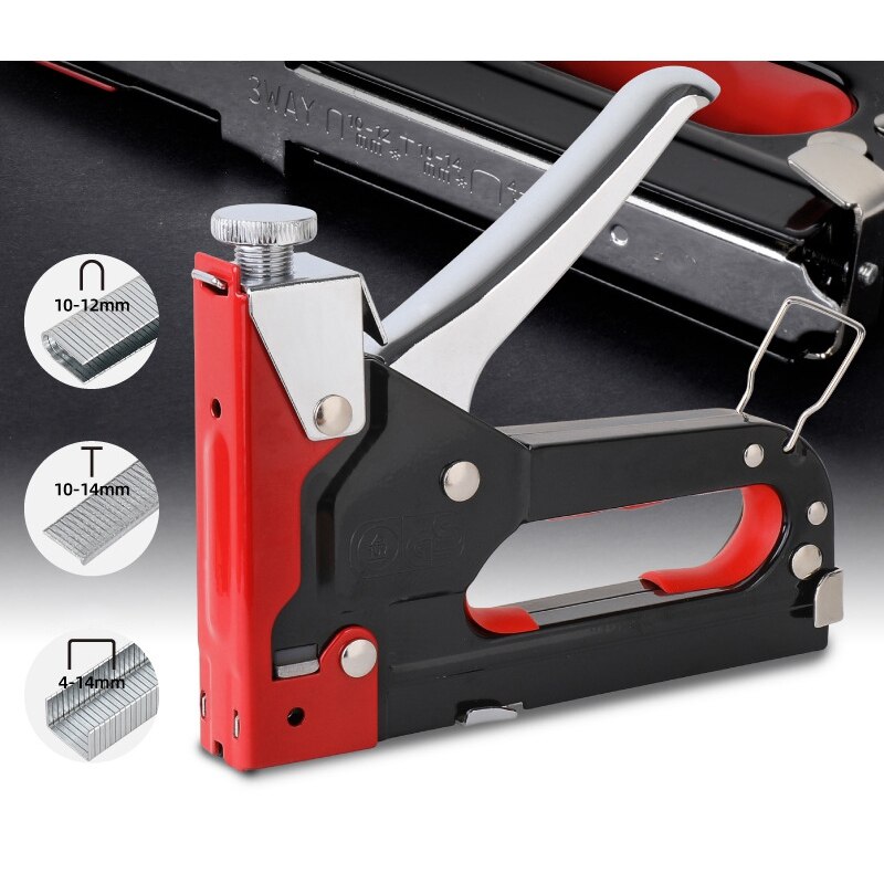 3 In 1 Nietmachine Meubels Handmatige Nietmachine Voor Hout Zacht Met 600 Nietjes Voor Nietmachine Nail Gereedschap