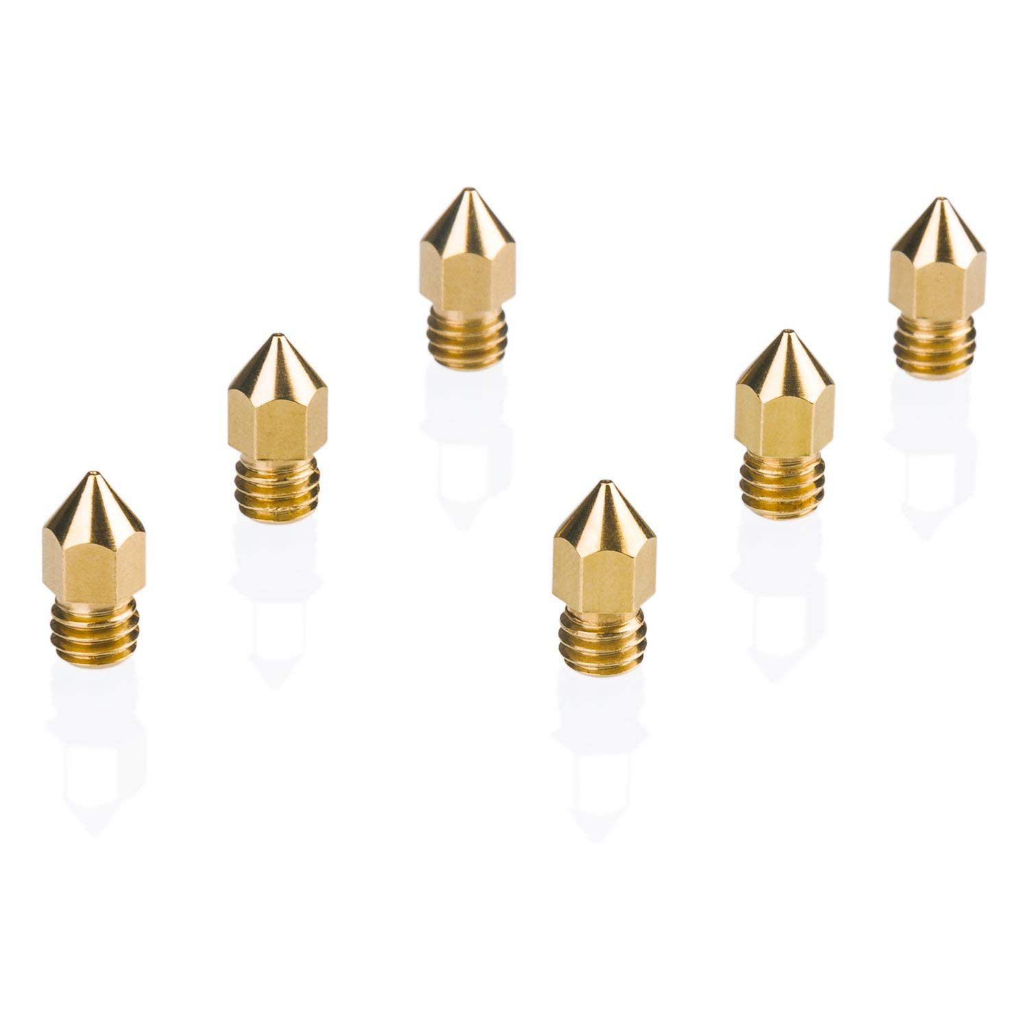 Boquilla de impresora 3D, cabezal extrusor MK8 para Creality Cr10, 0,4mm, 20 unidades