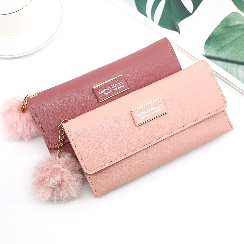 Korean Style Women's Long Style Wit Zipper Wallet Simple Dark Plaid Clutch Women's Long Bag Wallet Wallet Coin Purse