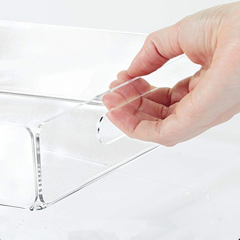 Acryl Lade Thee En Koffie Tafel Lade Dienblad Clear Acryl Dienblad Met Handgrepen Huis Keuken Opslag
