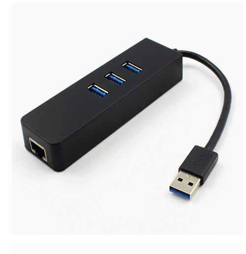 3 Poorten Usb 3.0 Gigabit Ethernet Lan RJ45 Netwerk Adapter Hub 1000Mbps Pc Black 3 Poort USB3.0 Ethernet adapter 3E04: Default Title