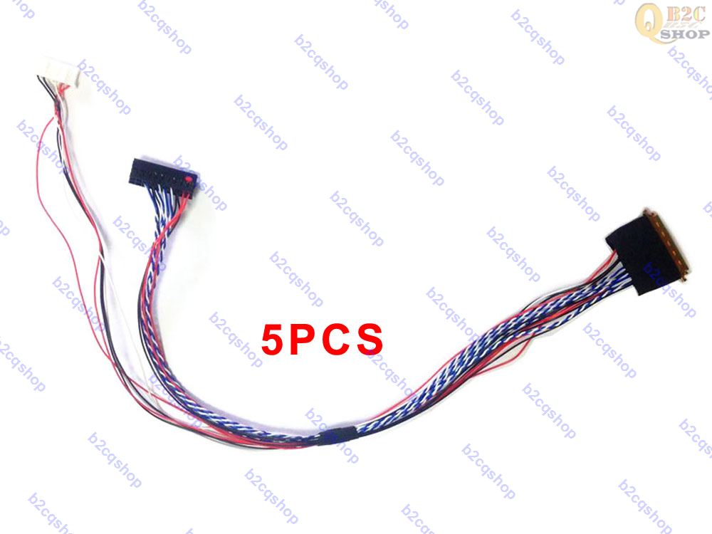 5 stks/set I-PEX 20453-20455 40Pin D6 1ch 6bit LVDS Kabel LED kabel voor LCD Panel/Scherm/ display PC monitor
