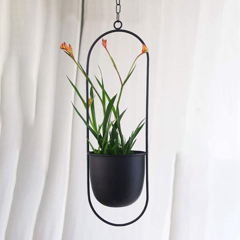 Pots de fleurs suspendus au mur et au plafond, Pots de fleurs et support pour plantes, adaptés à la décoration intérieure et extérieure du porche