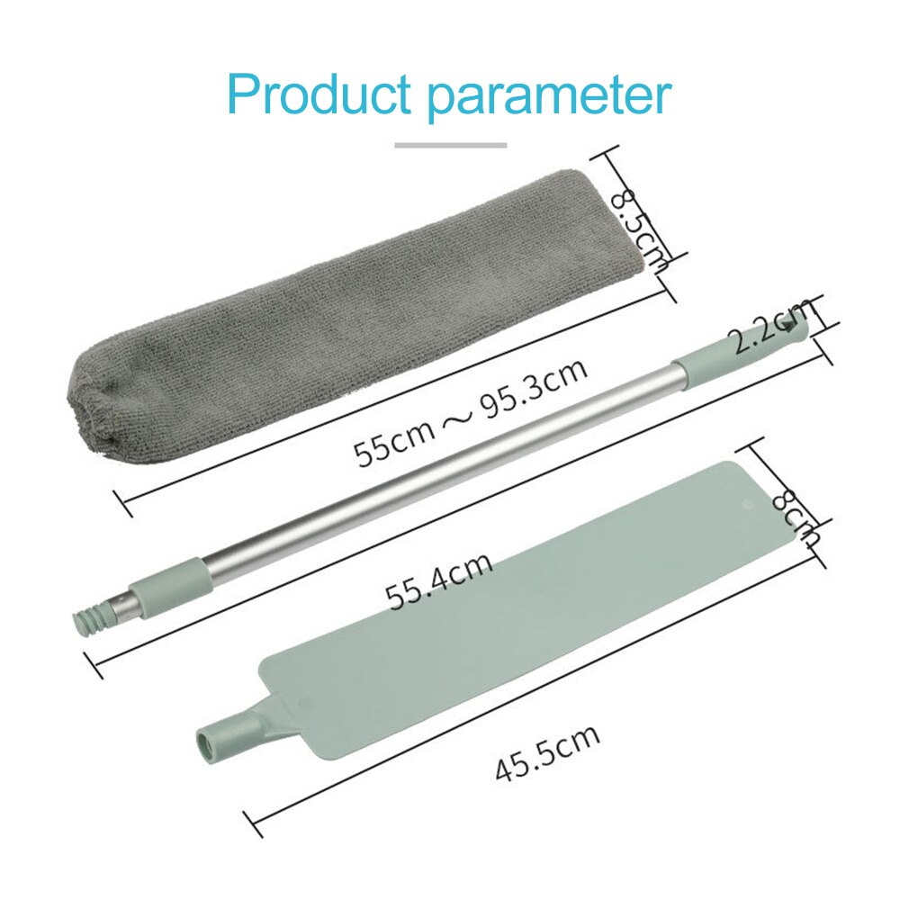 Removable Dusters Telescopic Dust Cleaning Brush Microfiber Cleaning Brush Bed Bottom Gap Clean Sweeping Duster Household Mop