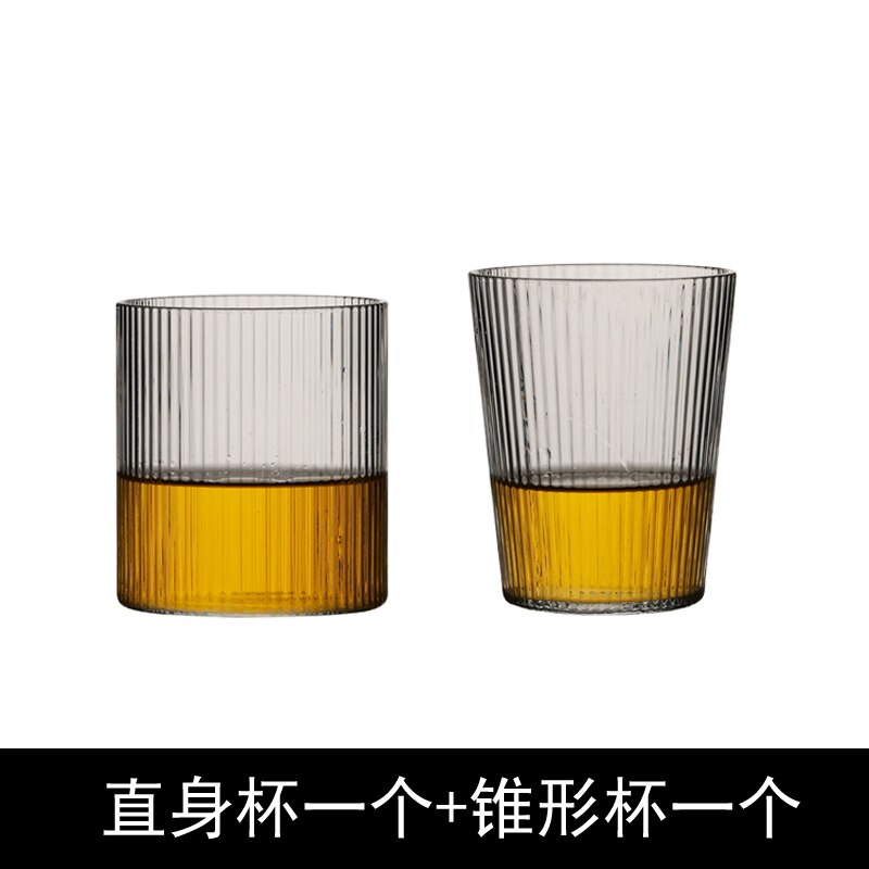 Vattenkopp tekopp genomskinlig vinkopp korn glas hushåll nordisk enkel kopp ins vindvärmebeständigt glas 2 st /vertikal $ 10: 250ml 300ml