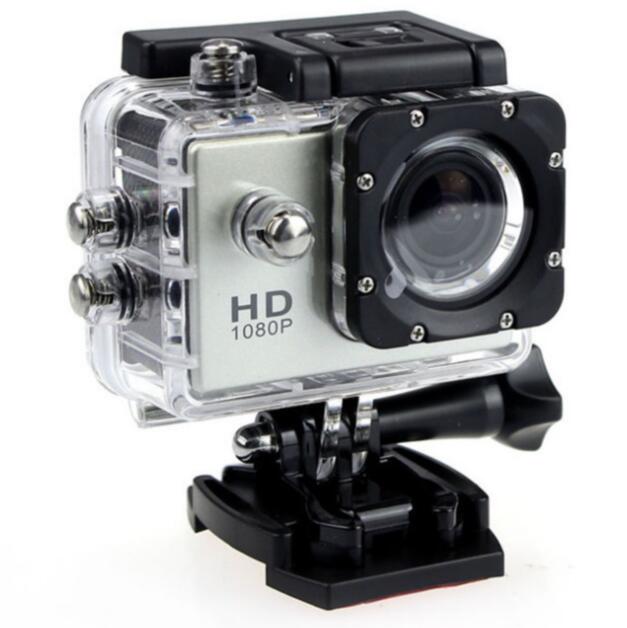 2 inch Ultra HD 1080P Action Camcorder Sports DV Camera DVR Under 30M Waterproof: Silver / Standard No TF Card