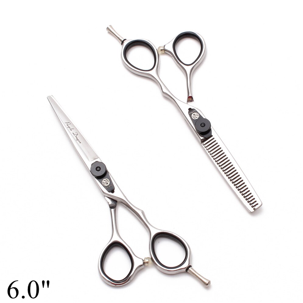 Purple Dragon 5.5 "6" JP 4440 ciseaux amincissants, ciseaux pour couper les cheveux, repose-doigt, Z9015: Z9015 Yin D 6N