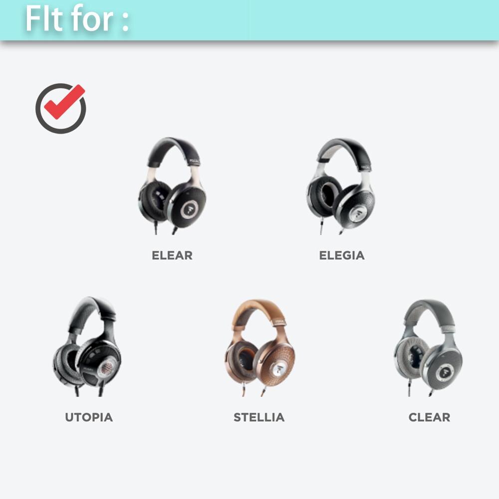 Whiyo diy zachte fluwelen vervangende oorkussens voor focal clear elear elex clear pro utopia stellia elegis kussenhoes oorkussens