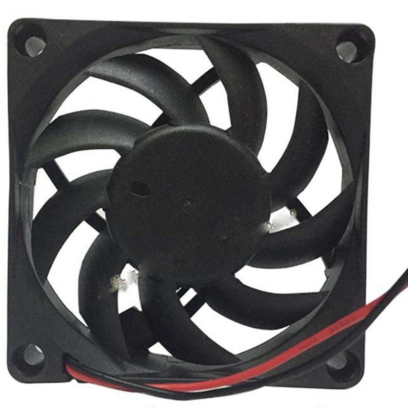 12V DC 70x70x15mm Axial Radiator Fan 40CFM Dual Ball Bearing Middle Speed