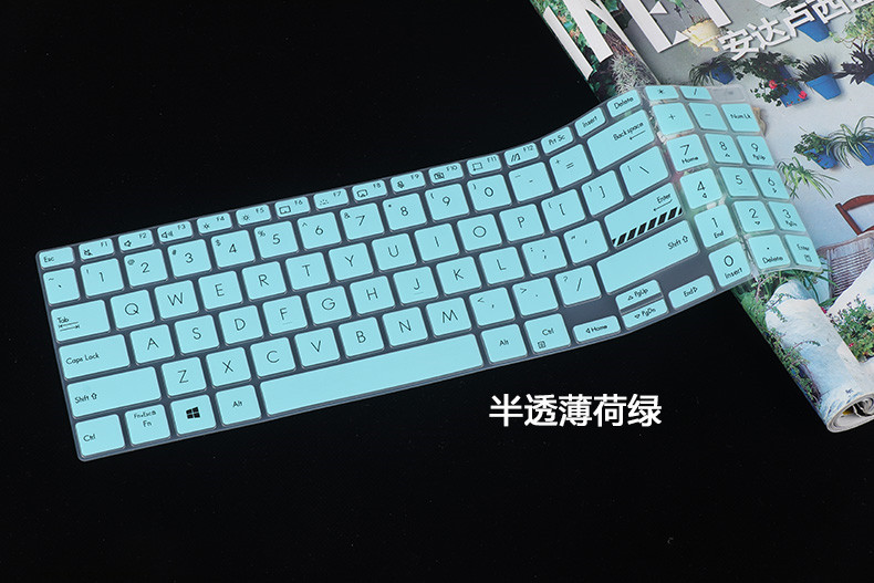 For Asus Vivobook 15 F1504 X1504 X1504ZA X1504V X1504VA X1504Z 15.6 inch Silicone Laptop Keyboard Cover Skin Protector: Silver