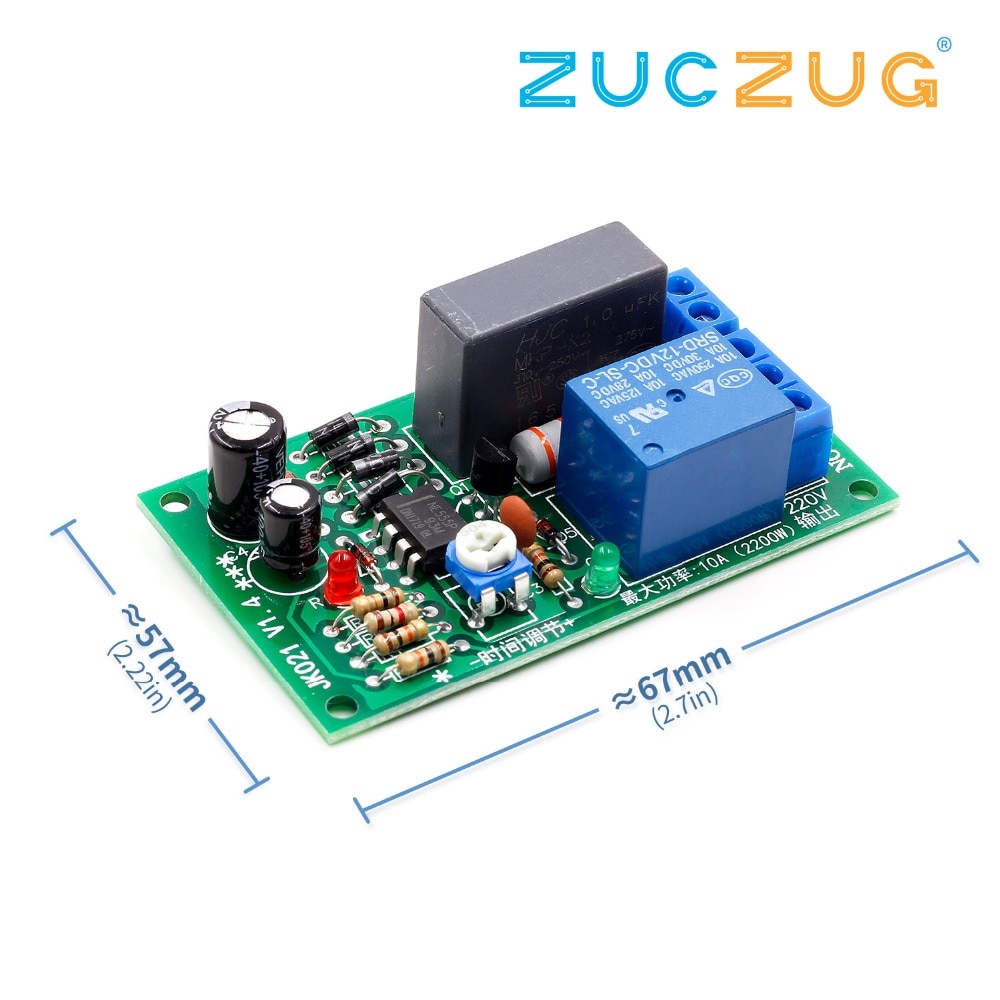 AC 220V Einstellbare Timer Verzögerung Schalter Drehen Auf/aus Zeit Relais Modul L15