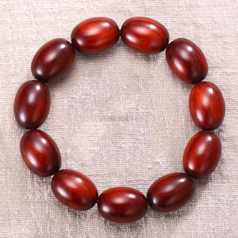 Lobulair Palissander Jujube Bead Jujube Vorm Vat Bead Hand String Armband Kralen Rozenkrans Kralen 1.5*20