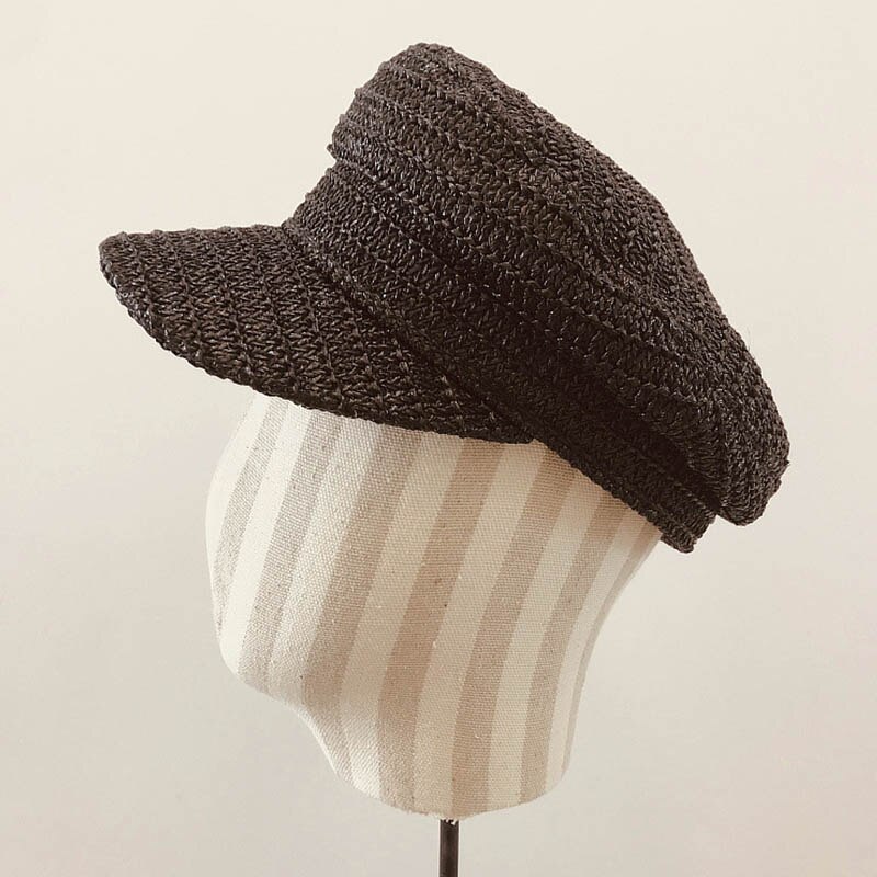 Novedad de , gorra de verano transpirable para mujer, gorra plana de Color sólido, sombreros de protección UV, visera para el sol para chicas, gorra de playa plegable de viaje UPF