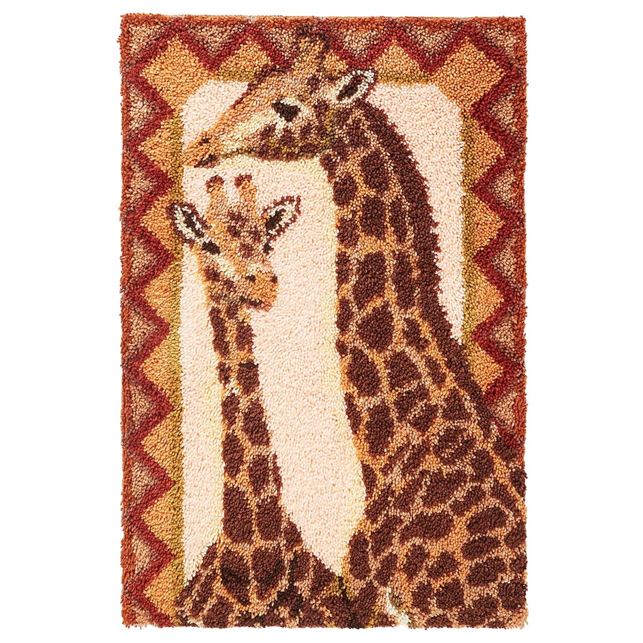 Kit de crochets de verrouillage pour tapis de sol, tapisserie murale suspendue, tapis en toile pré-imprimée avec support antidérapant, pour bricolage, 69x102cm