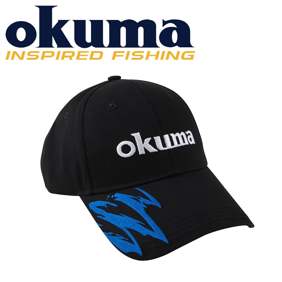 Original okuma fiskehue fiske tørklæde kasket udendørs hat 100%  bomulds solhat åndbar blød justerbar størrelse: F