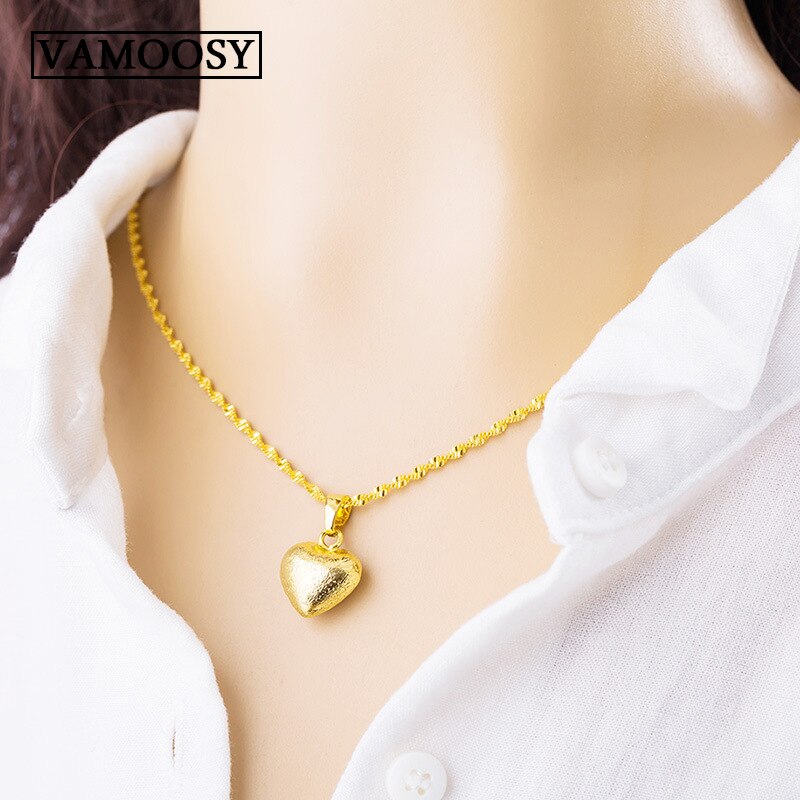 Kleine hartvormige choker ketting voor vrouwen, 24k gouden hangers, kleine liefdeshanger aan de nek, bohemian choker ketting, sieraden zonder ketting