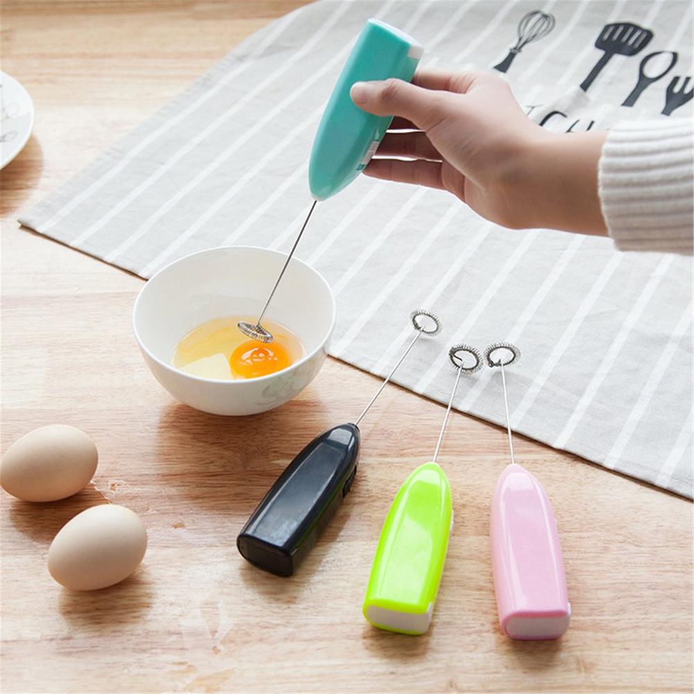 Blender Milk Drink Coffee Whisk Mixer Electric Egg Beater Frother Foamer Mini Handle Stirrer Practical Kitchen Cooking Tool