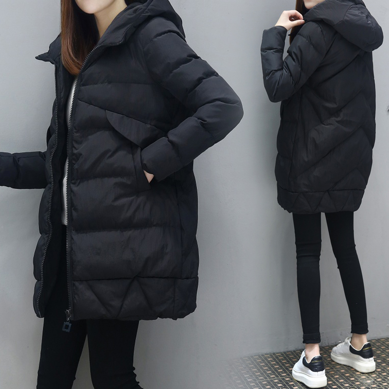 Winterjassen en mantels donsjack capuchon katoenen bontkraag jas dames warme bovenkleding plus size