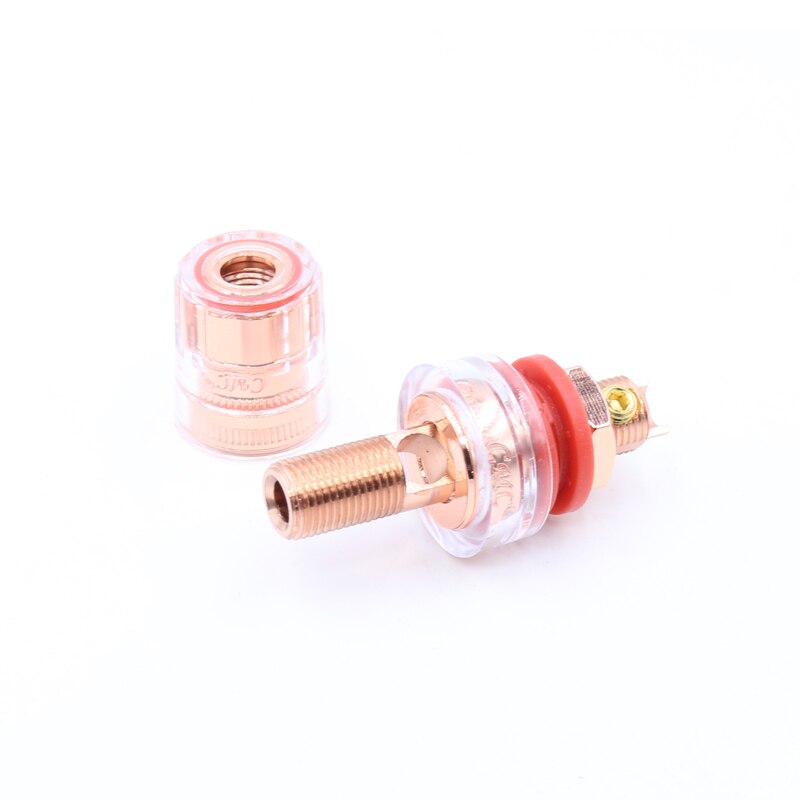 4x Speaker Binding Posts - CMC-858-S-CU-R - Pure Copper 99.998% - 110-250V