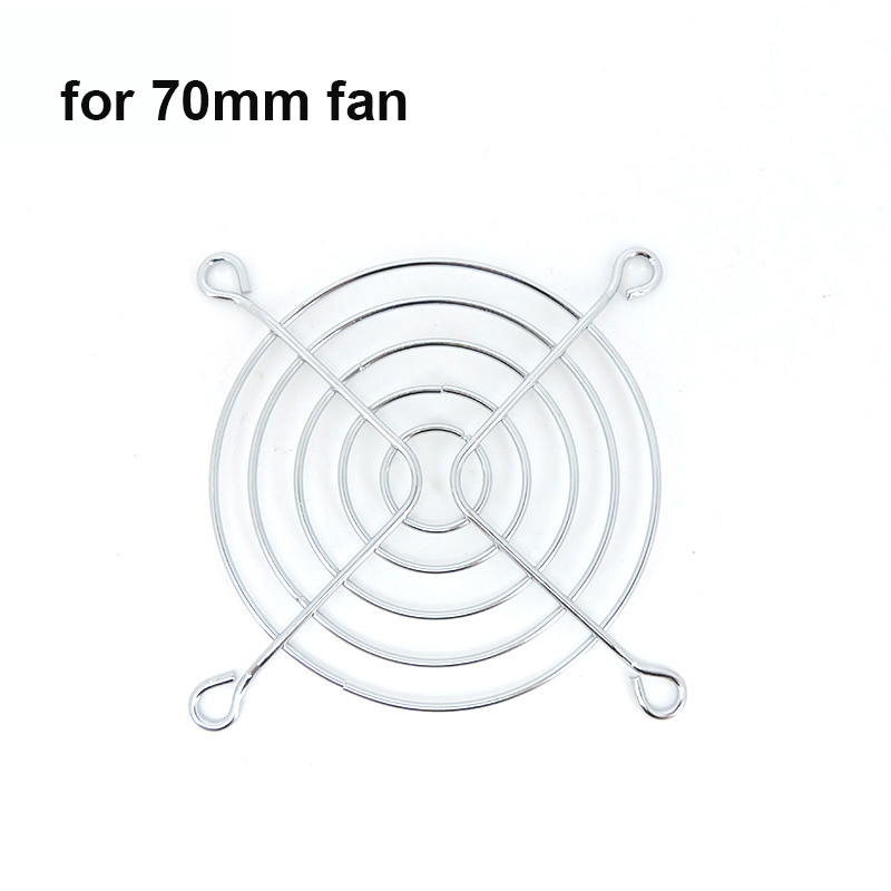 Protector de ventilador de refrigeración de CPU, parrilla protectora de Metal, cubierta de chasis de ordenador, red para ventiladores de refrigeración de 30mm, 40mm, 50mm, 60mm, 70mm, 80mm y 120mm: 2MM / Negro