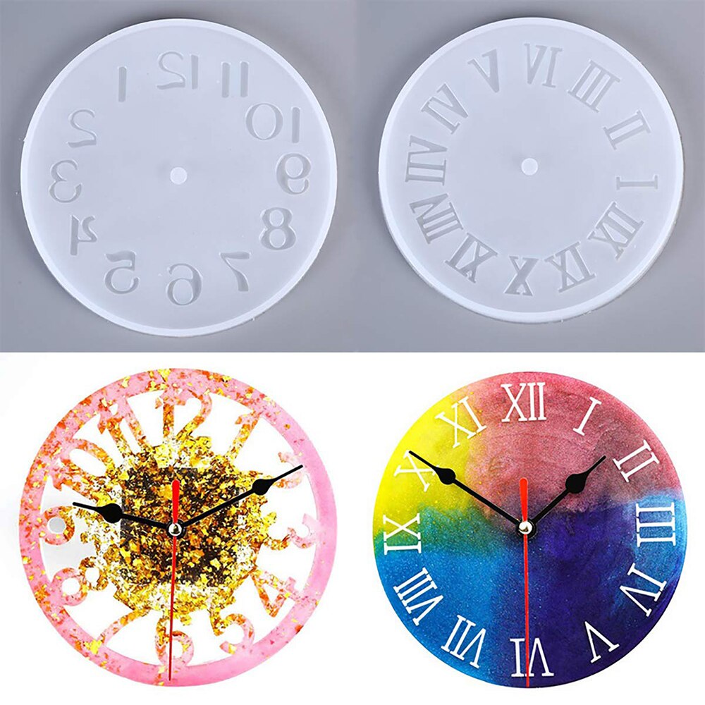Silicone Mold Clock For Jewelry 10/15cm Small And Big Size Clock Resin Silicone Mould Handmade Tool DIY Epoxy Resin Molds