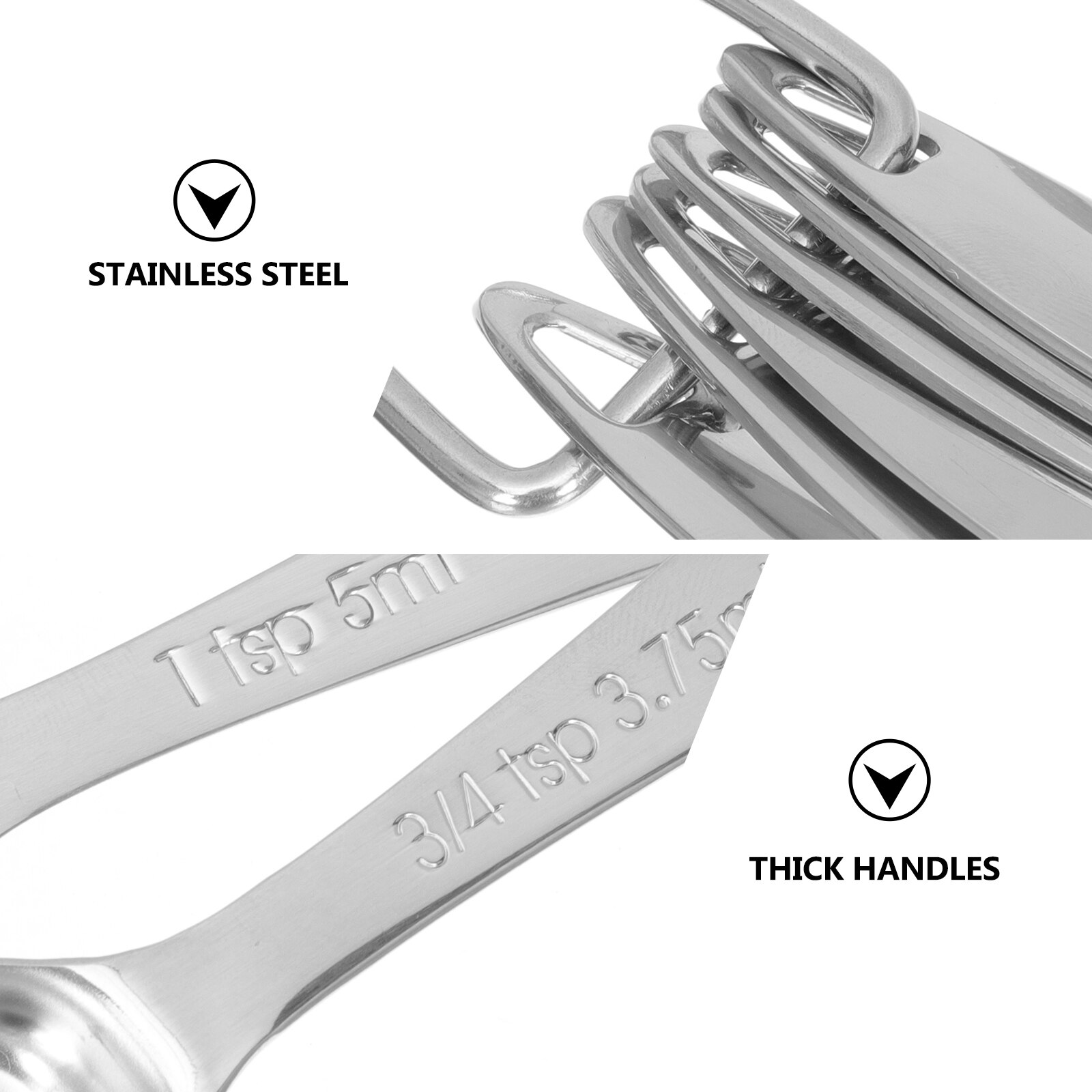 6pcs Coffee Scoops Coffee Measuring Spoons Tablespoon Measure Spoons Scoops