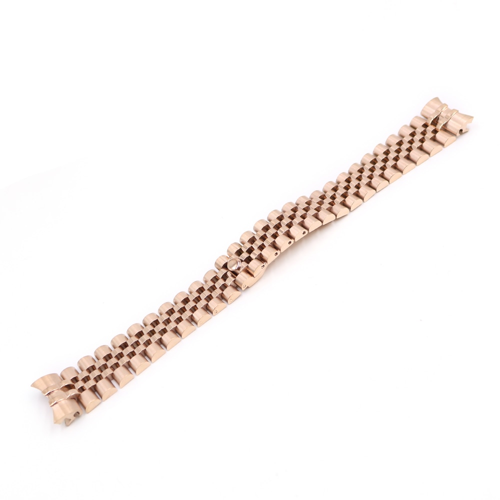 20mm Solid Stainless Steel Curved End Links - Silver/Gold/Rose Gold/Black PVD